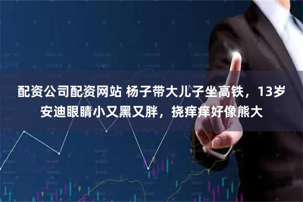 配资公司配资网站 杨子带大儿子坐高铁，13岁安迪眼睛小又黑又胖，挠痒痒好像熊大